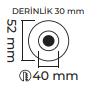 Molled 3W Ledli Sıva Altı Mini Spot MOL7037 S