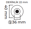 Molled 3W Ledli Sıva Altı Mini Spot MOL7027
