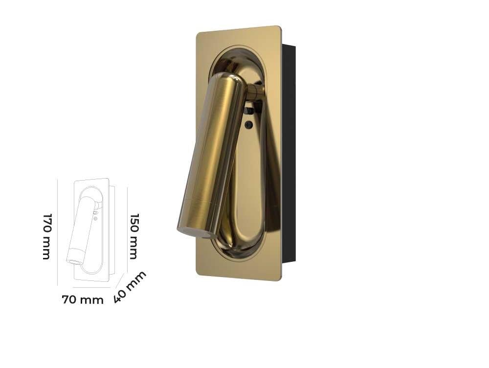 Molled 3W Ledli Yatak Başı Okuma Lambası MOL8036