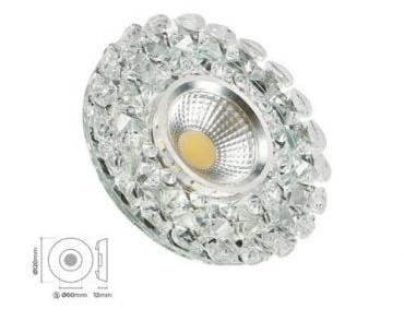 Molled Gu-10 Duylu Kenar Ledli Sıva Altı Kristal Mini Spot Armatür MOL543