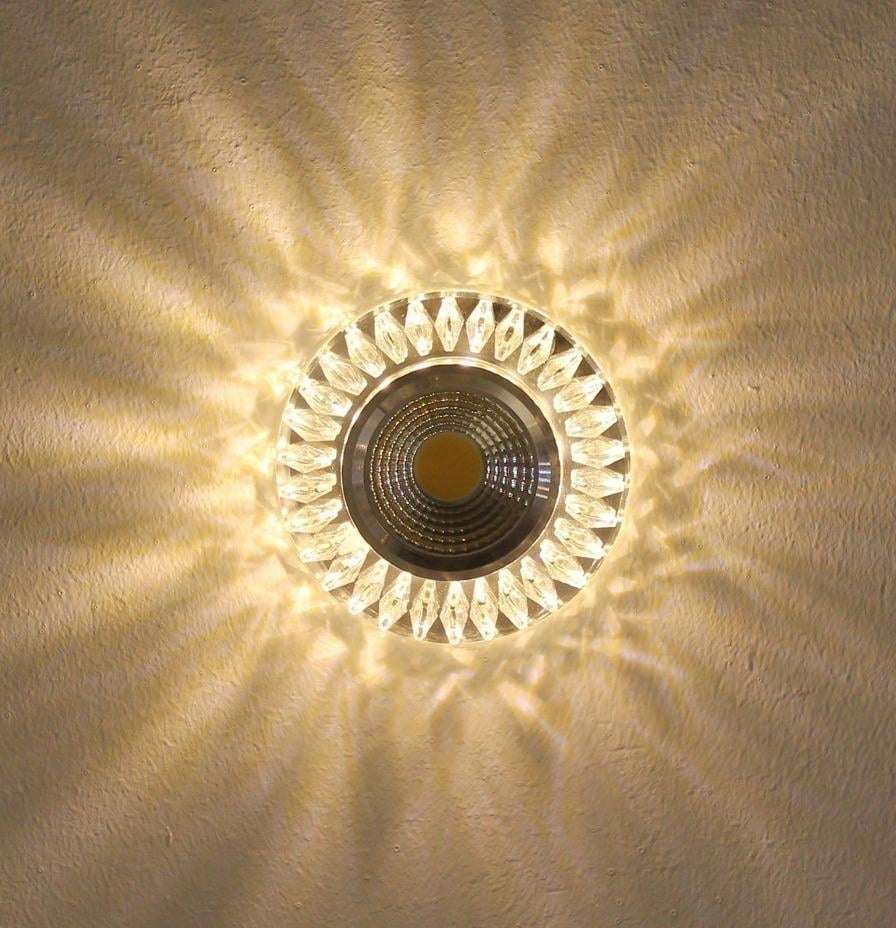 Molled Gu-10 Duylu Kenar Ledli Sıva Altı Kristal Mini Spot Armatür MOL507