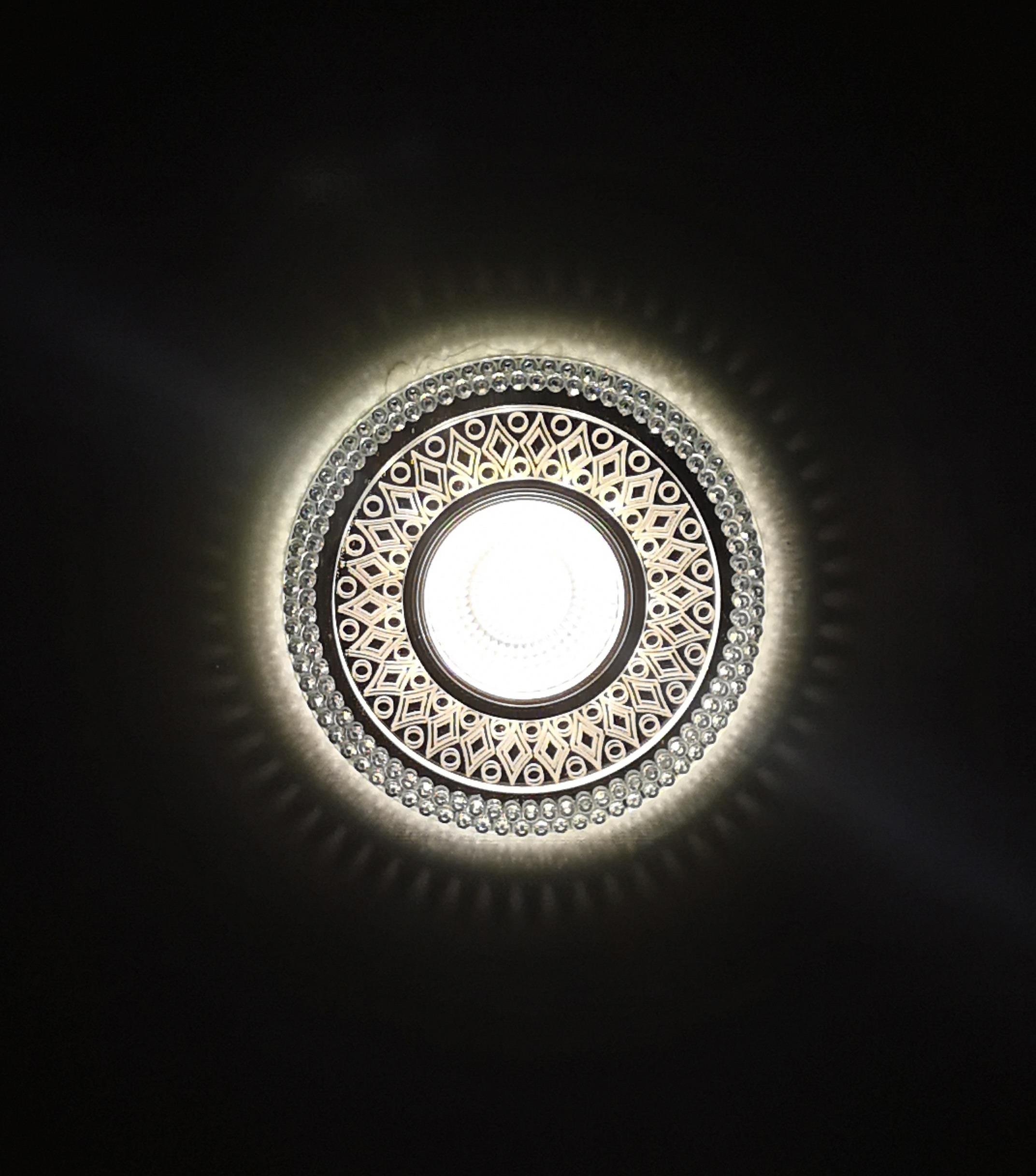Molled Gu-10 Duylu Kenar Ledli Sıva Altı Kristal Mini Spot Armatür MOL574