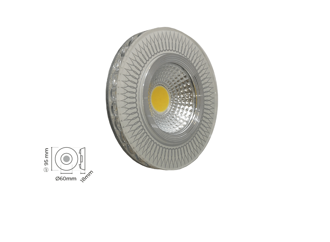 Molled Gu-10 Duylu Kenar Ledli Sıva Altı Kristal Mini Spot Armatür MOL576