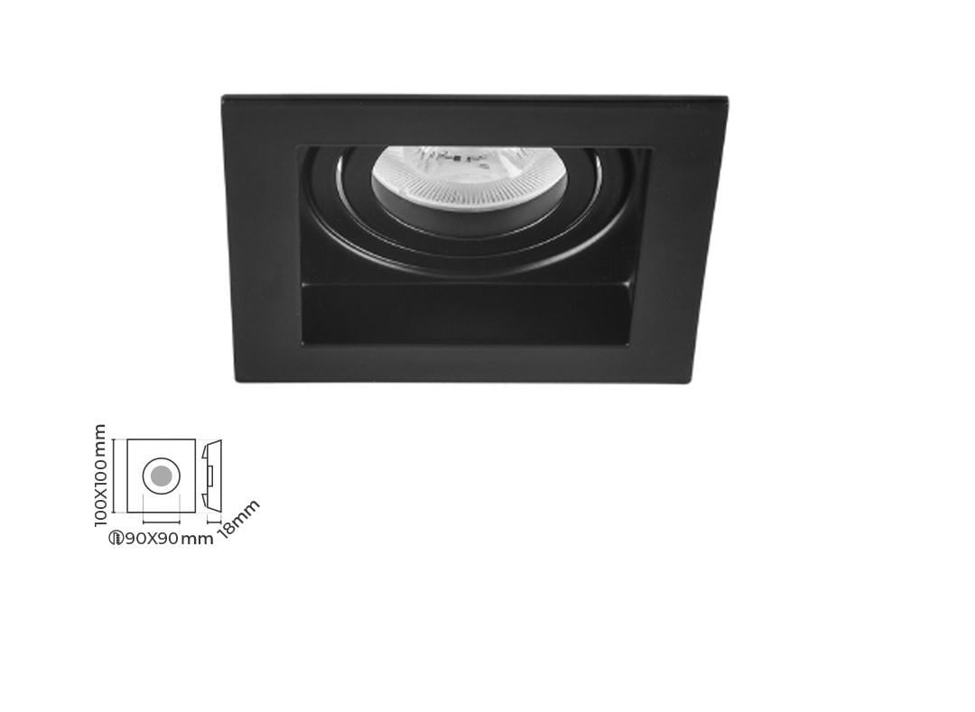 Molled Gu-10 Duylu Sıva Altı Kare Mini Spot Armatür MOL1681 S