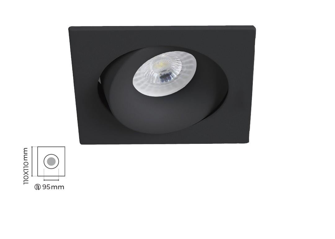 Molled Gu-10 Duylu Sıva Altı Kare Mini Spot Armatür MOL6107