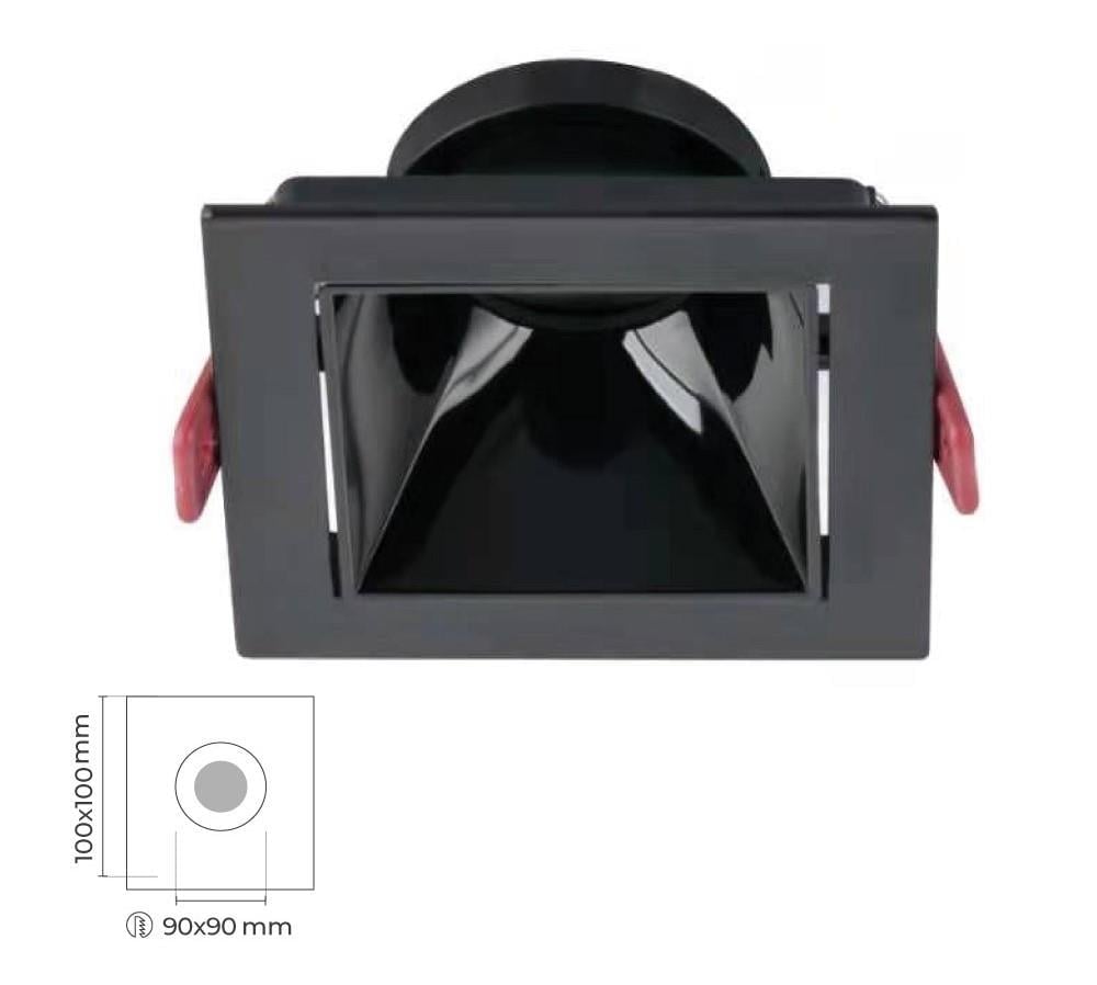 Molled Gu-10 Duylu Sıva Altı Kare Mini Spot Armatür MOL4150