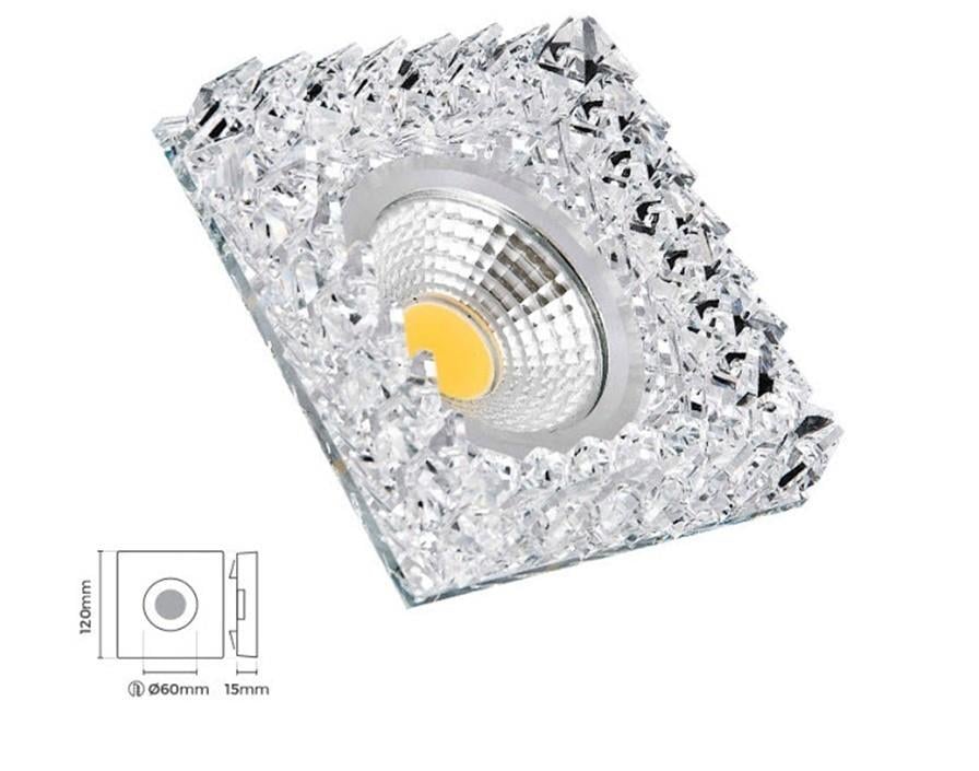 Molled Gu-10 Duylu Sıva Altı Kristal Mini Spot Armatür MOL554