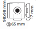 Molled Gu-10 Duylu Sıva Altı Mini Spot Armatür ML4010