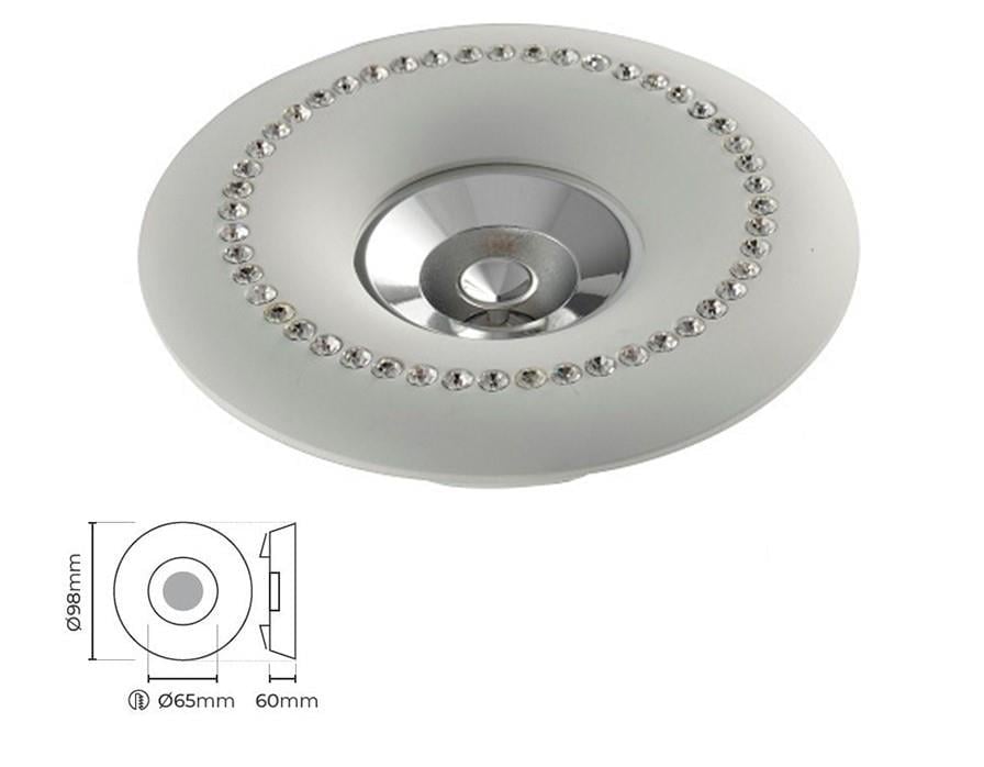 Molled Gu-10 Duylu Sıva Altı Mini Spot Armatür MOL4021