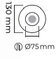 Molled Gu-10 Duylu Sıva Altı Mini Spot Armatür MOL3022