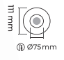 Molled Gu-10 Duylu Sıva Altı Mini Spot Armatür MOL3043