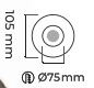 Molled Gu-10 Duylu Sıva Altı Mini Spot Armatür MOL3016