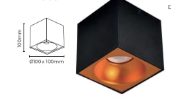 Molled Gu-10 Duylu Sıva Üstü Spot Armatür MOL363-1