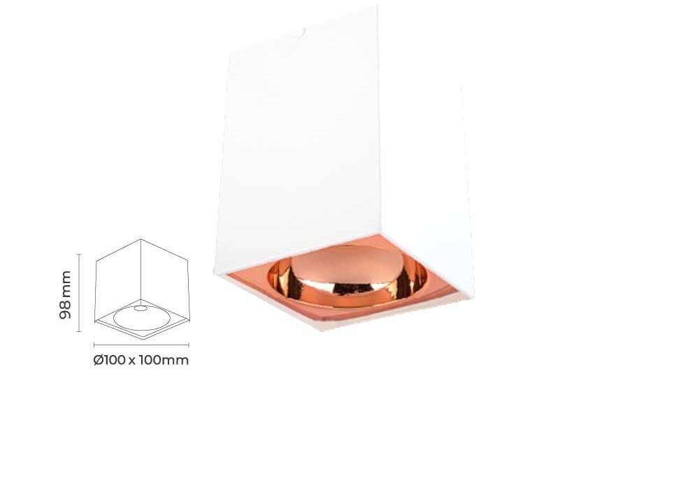 Molled Gu-10 Duylu Sıva Üstü Spot Armatür MOL367