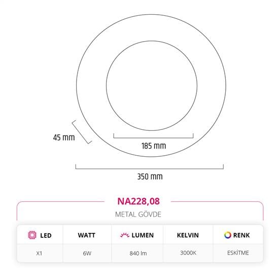Nevo İç Mekan Aplik Eskitme NA228