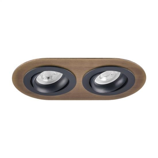 Nevo Sıva Altı İkili Led Spot Eskitme Antrasit ND348-2