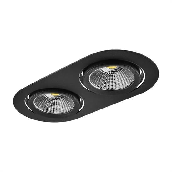 Nevo Sıva Altı İkili Led Spot Siyah ND275-2