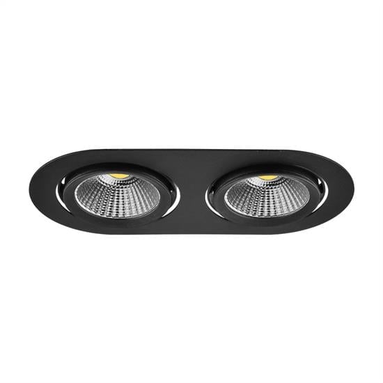 Nevo Sıva Altı İkili Led Spot Siyah ND275-2