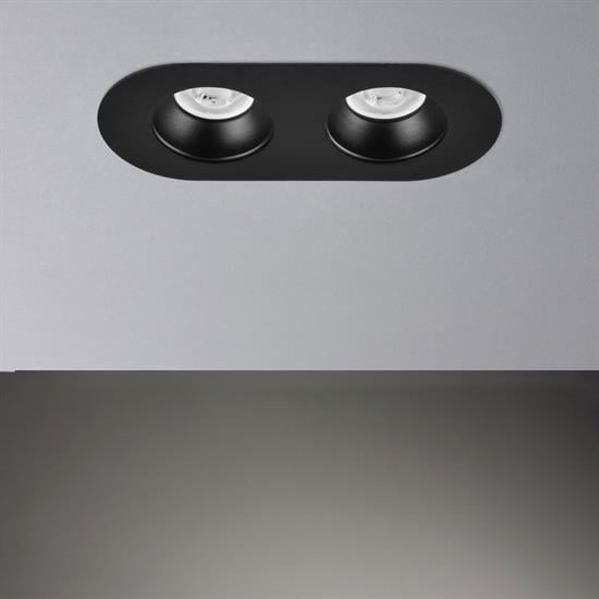 Nevo Sıva Altı İkili Led Spot Siyah ND311-2