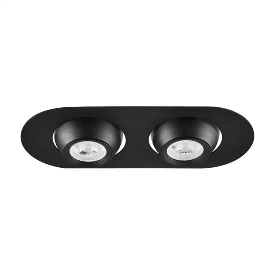 Nevo Sıva Altı İkili Led Spot Siyah ND330-2