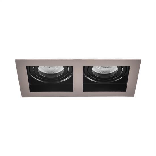Nevo Sıva Altı İkili Led Spot Siyah Saten Siyah ND605