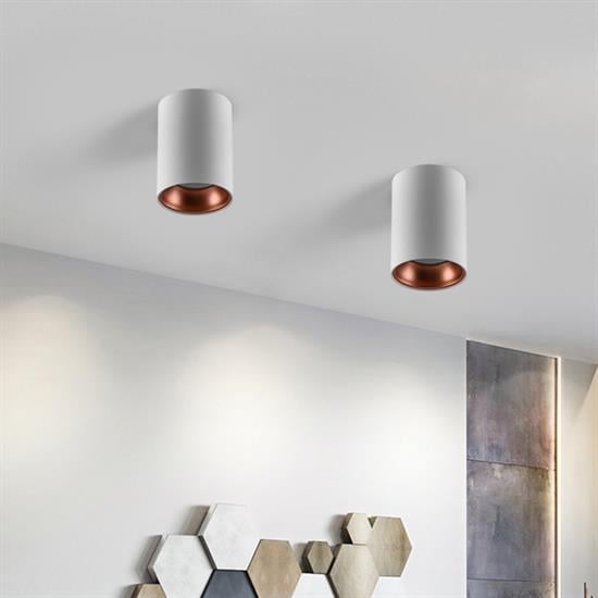 Nevo Sıva Üstü Led Spot Beyaz Bakır NS238-1