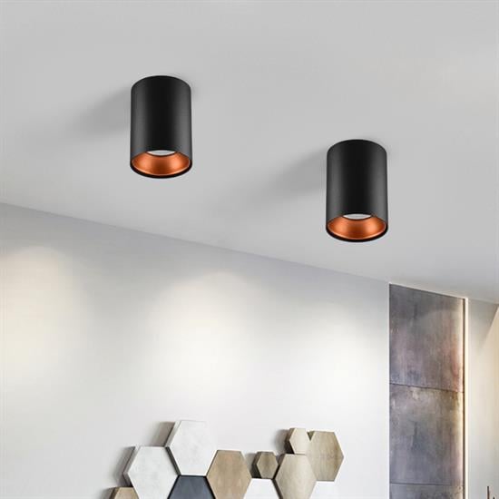 Nevo Sıva Üstü Led Spot Siyah Portakal NS238-1