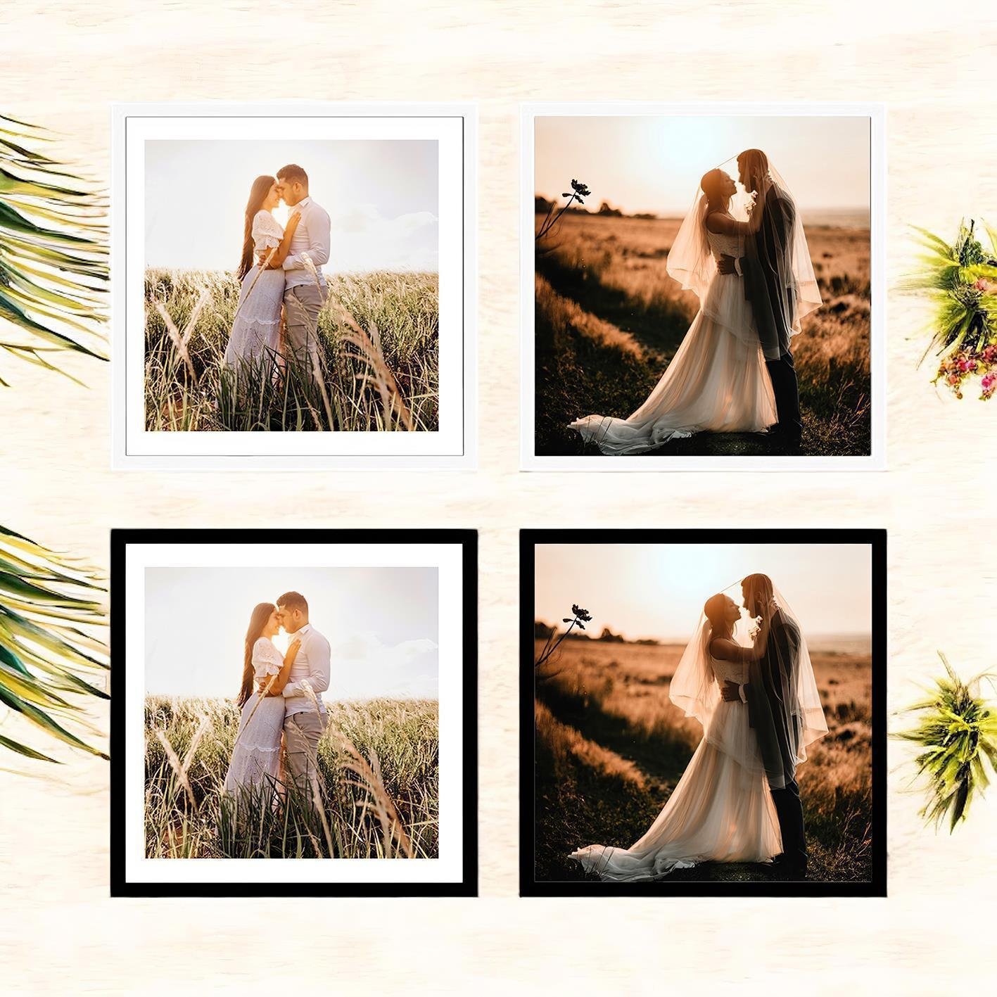 2 Adet 30x30 Yapışkanlı Sök-Tak Çerçeve