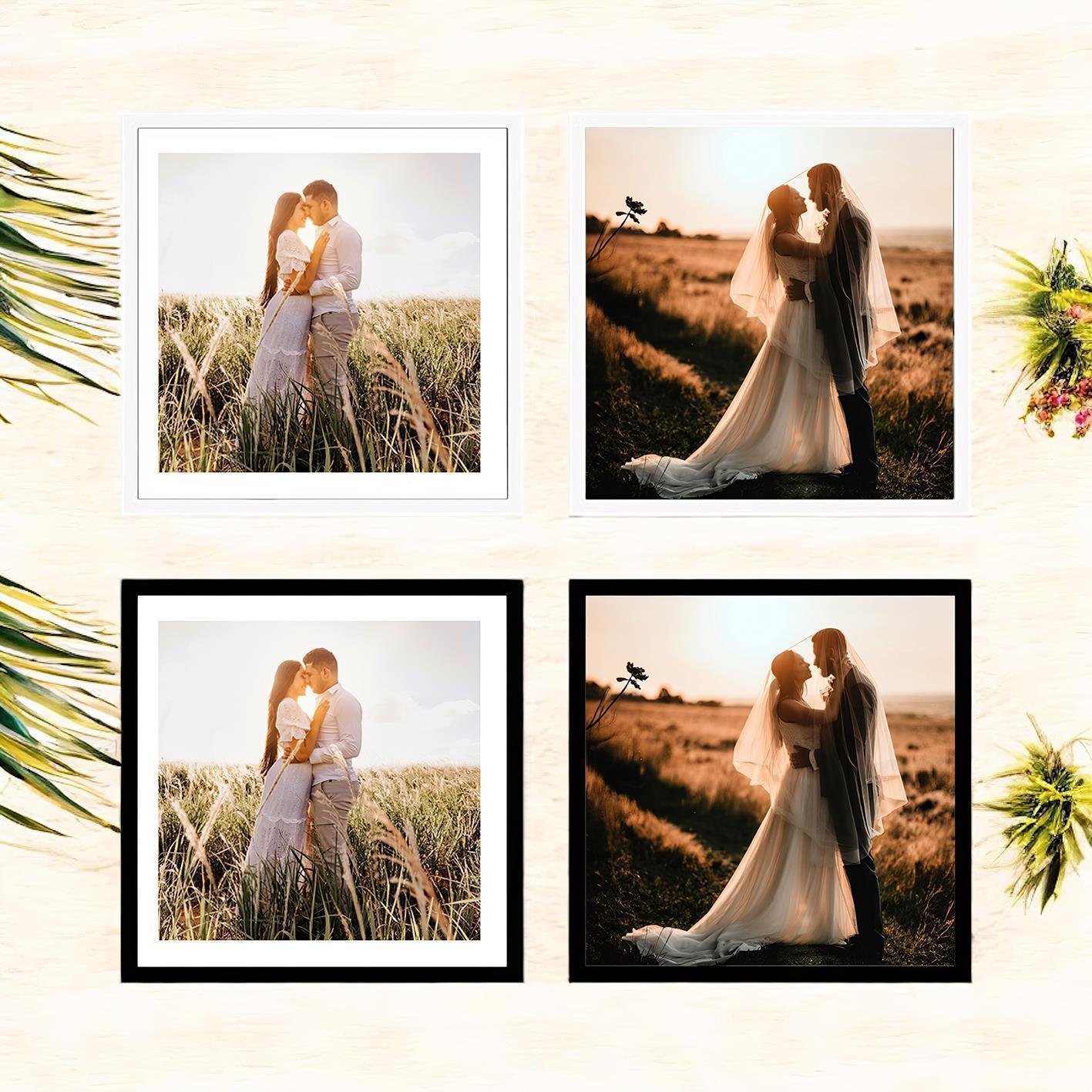 2 Adet 30x30 Yapışkanlı Sök-Tak Çerçeve