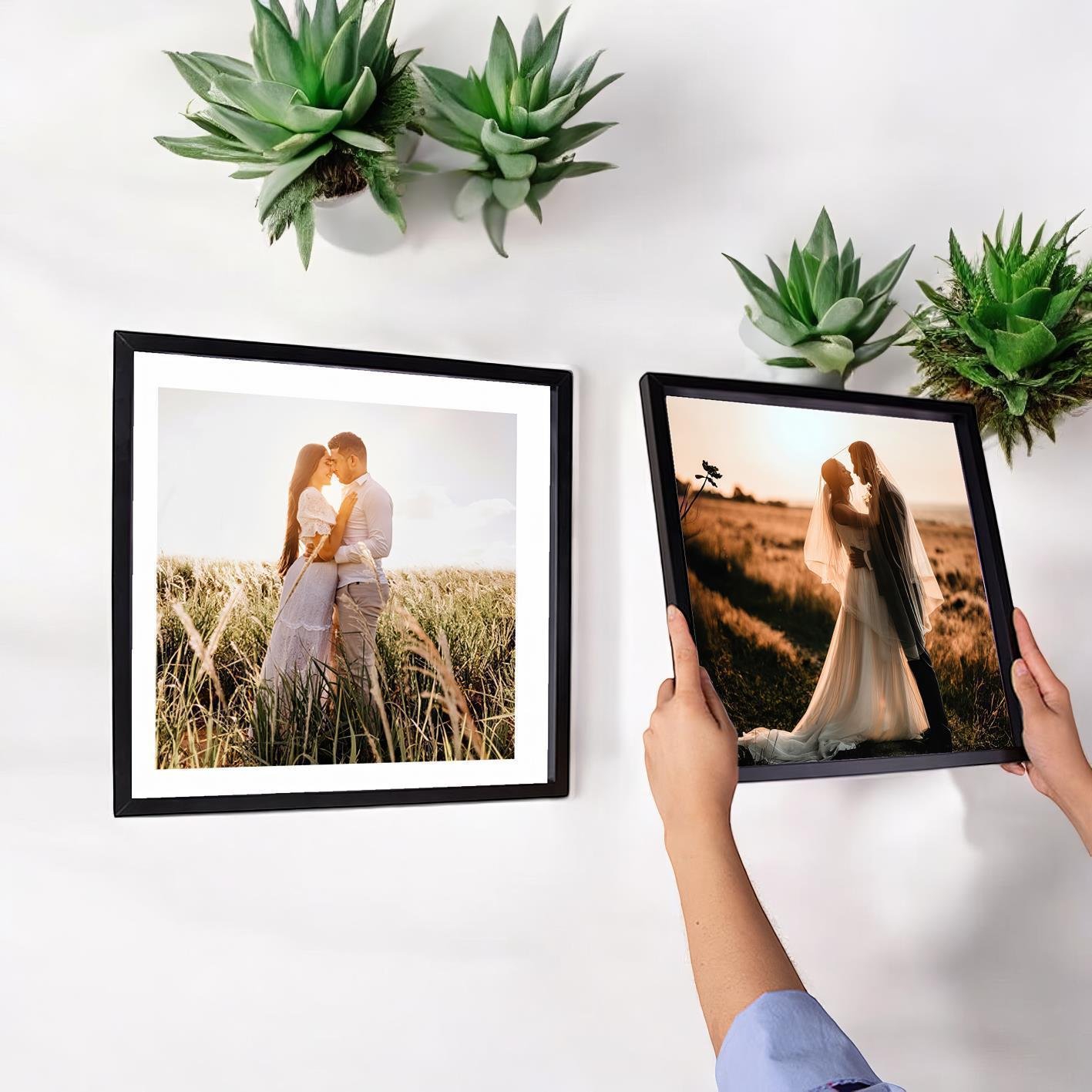 2 Adet 30x30 Yapışkanlı Sök-Tak Çerçeve