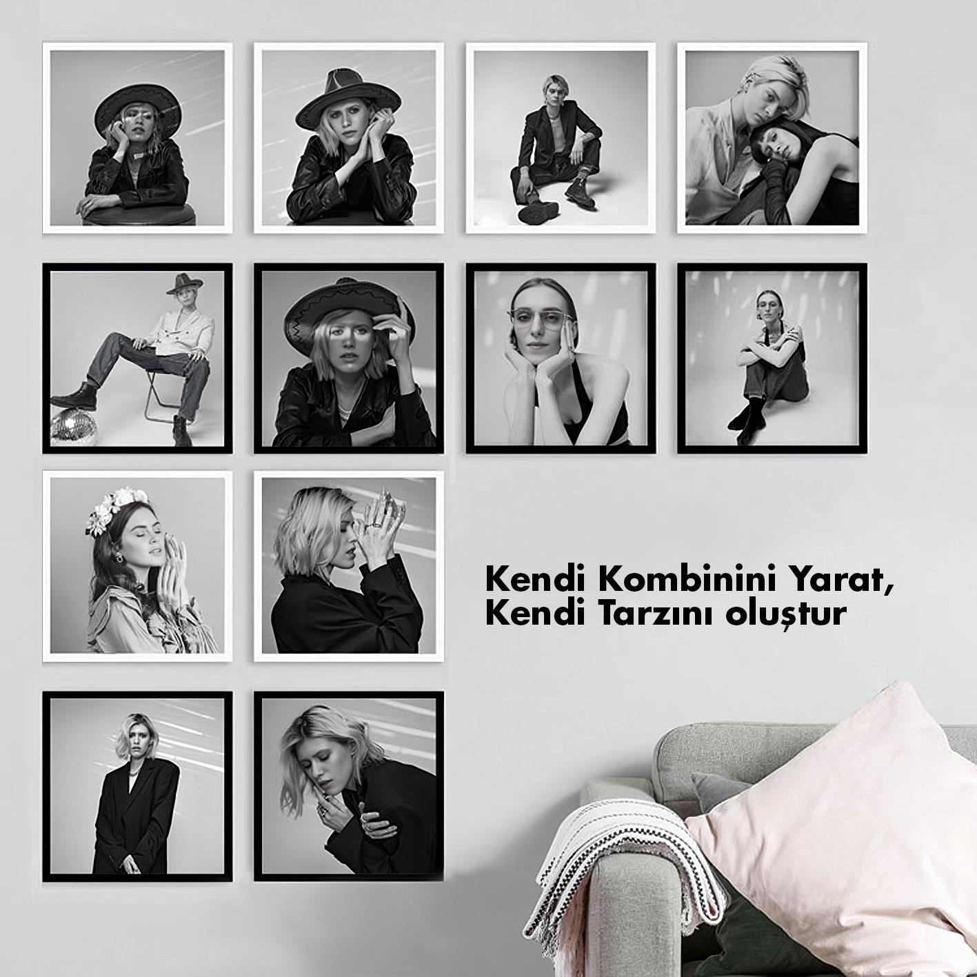 2 Adet 30x30 Yapışkanlı Sök-Tak Çerçeve