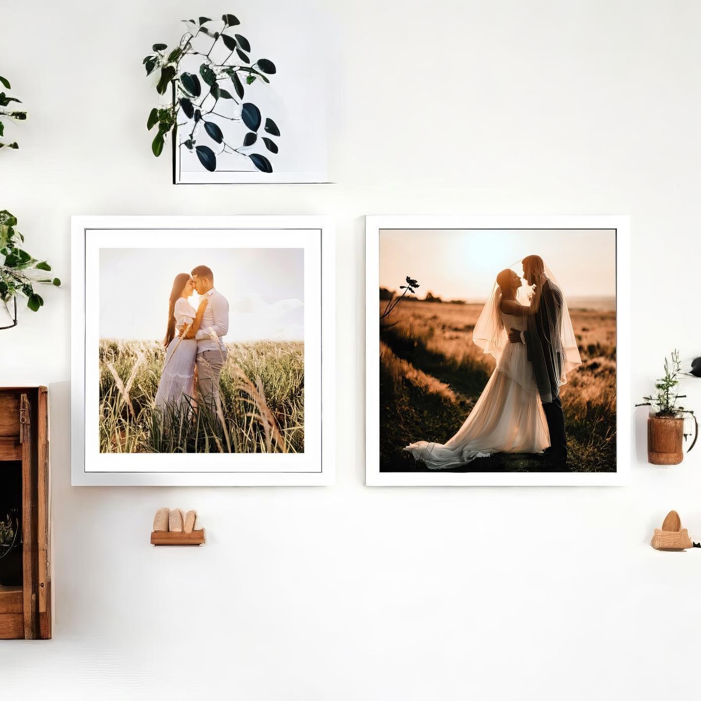 2 Adet 30x30 Yapışkanlı Sök-Tak Çerçeve