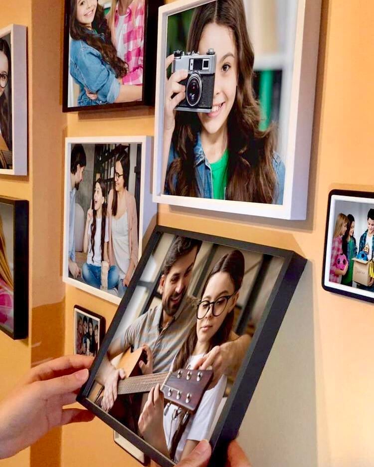 3 adet 20x20 Yapışkanlı Sök-Tak Çerçeve