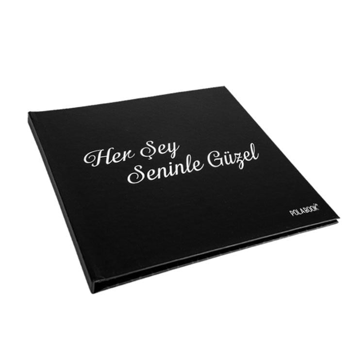 Her Şey Seninle Güzel Yazılı Anı Defteri - 20 Adet 10x10 Cm Solmaz Fotoğraf Baskı, Beyaz Jel Kalem ve Bant Hediye (tasarla, yapıştır, oluştur ) 