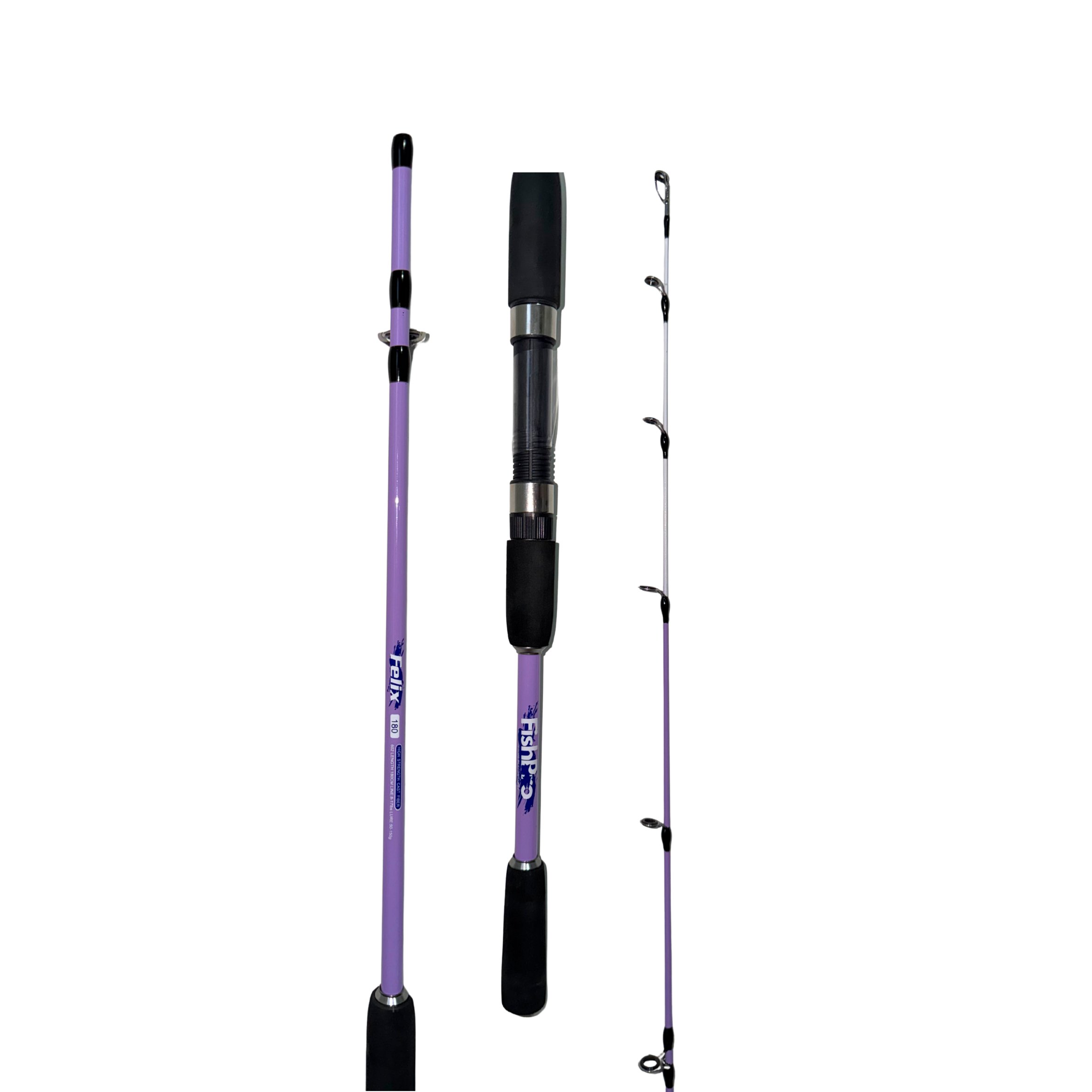 FishPro | FishPro Felix 150cm 50-150gr Purple Tekne Kamışı