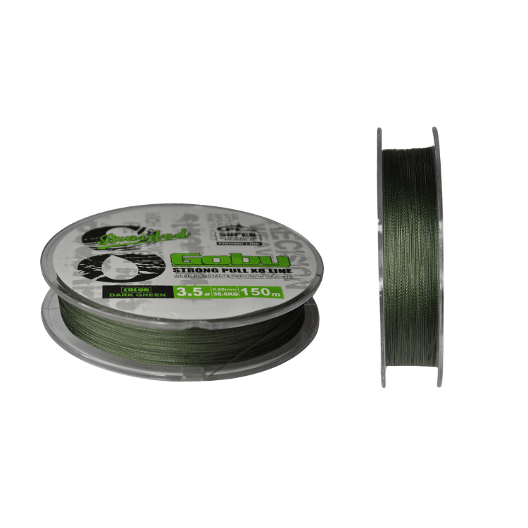 FishPro | FishPro Goby 150m X8 Dark Green İp Misina - 0.06 MM