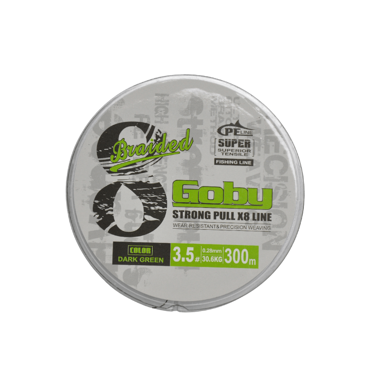 FishPro | FishPro Goby 300m X8 Dark Green İp Misina - 0.10 MM