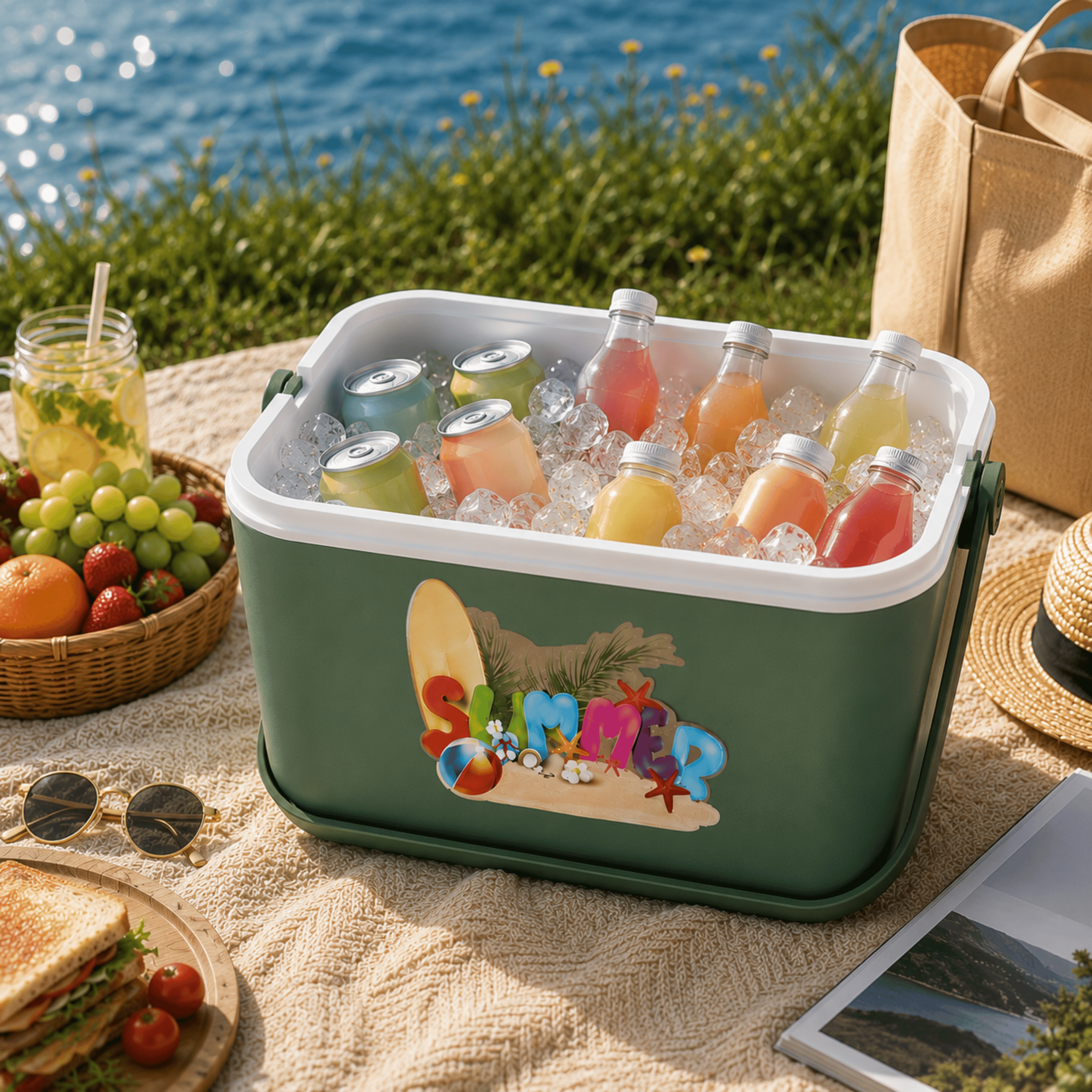 10 LT BUZZY BASKILI BUZLUK TERMOS (1180 COOLER BOX)