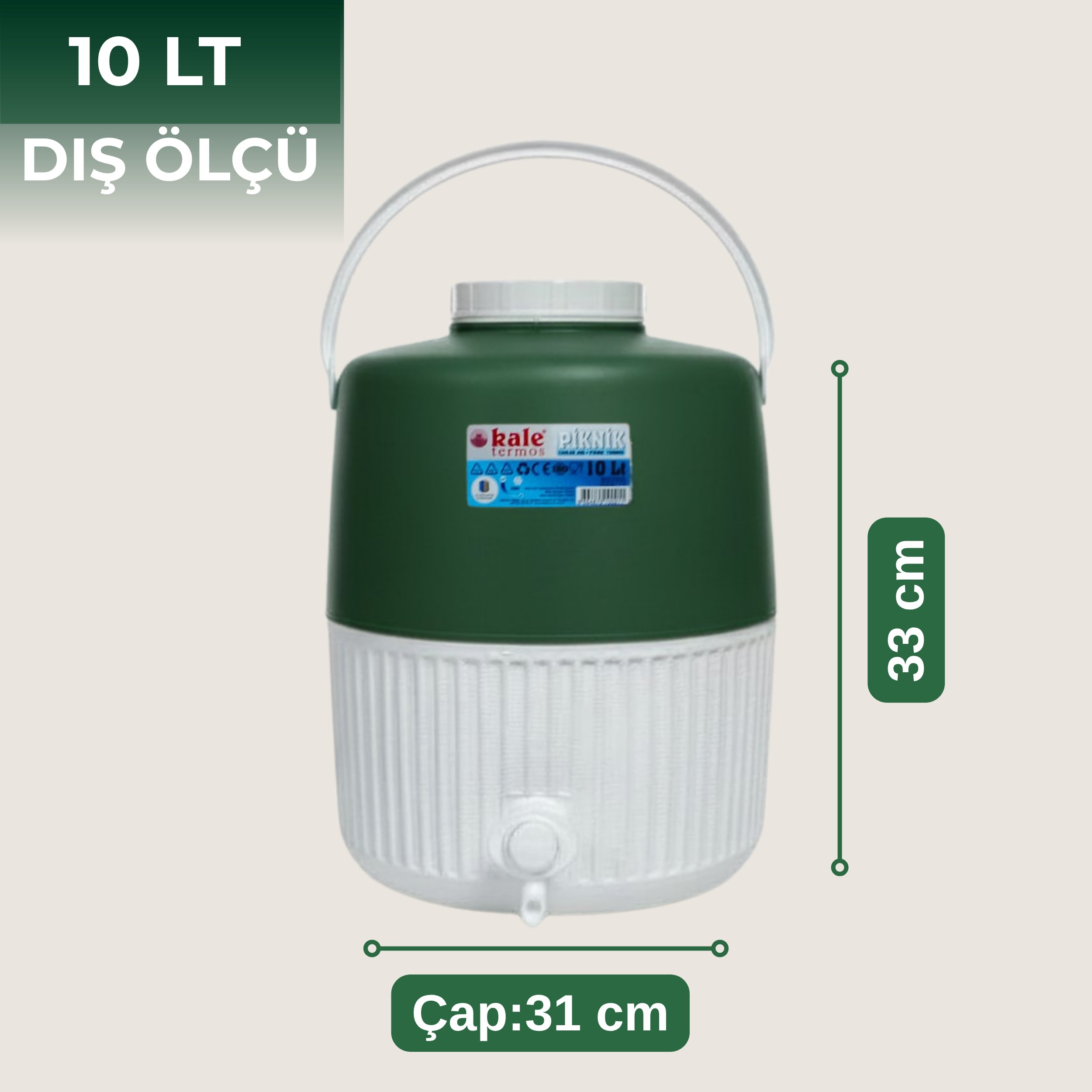 10 Lt Piknik Termos (1002 Super Picnic Cooler Jug)