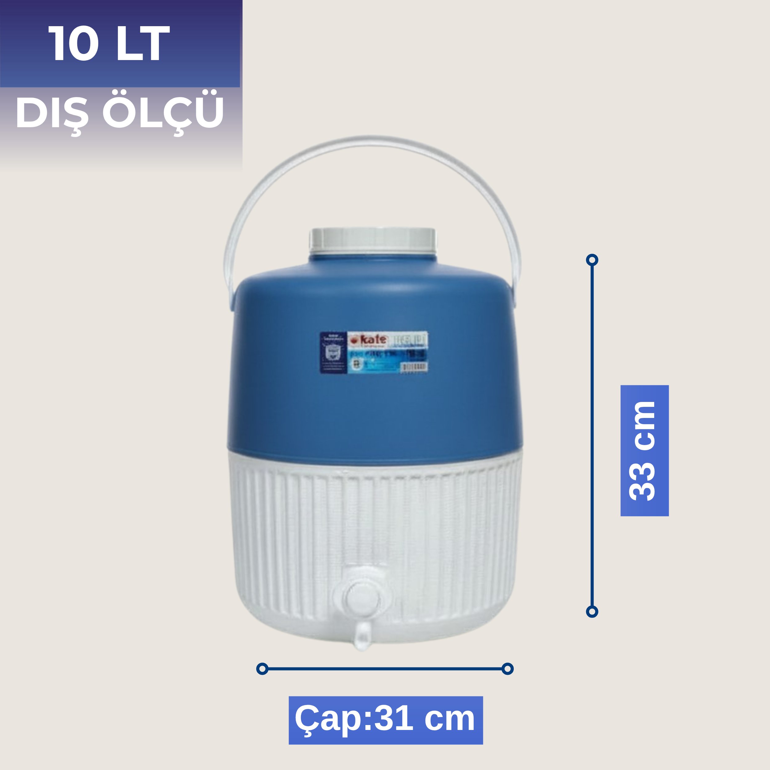 10 Lt Piknik Termos (1002 Super Picnic Cooler Jug)