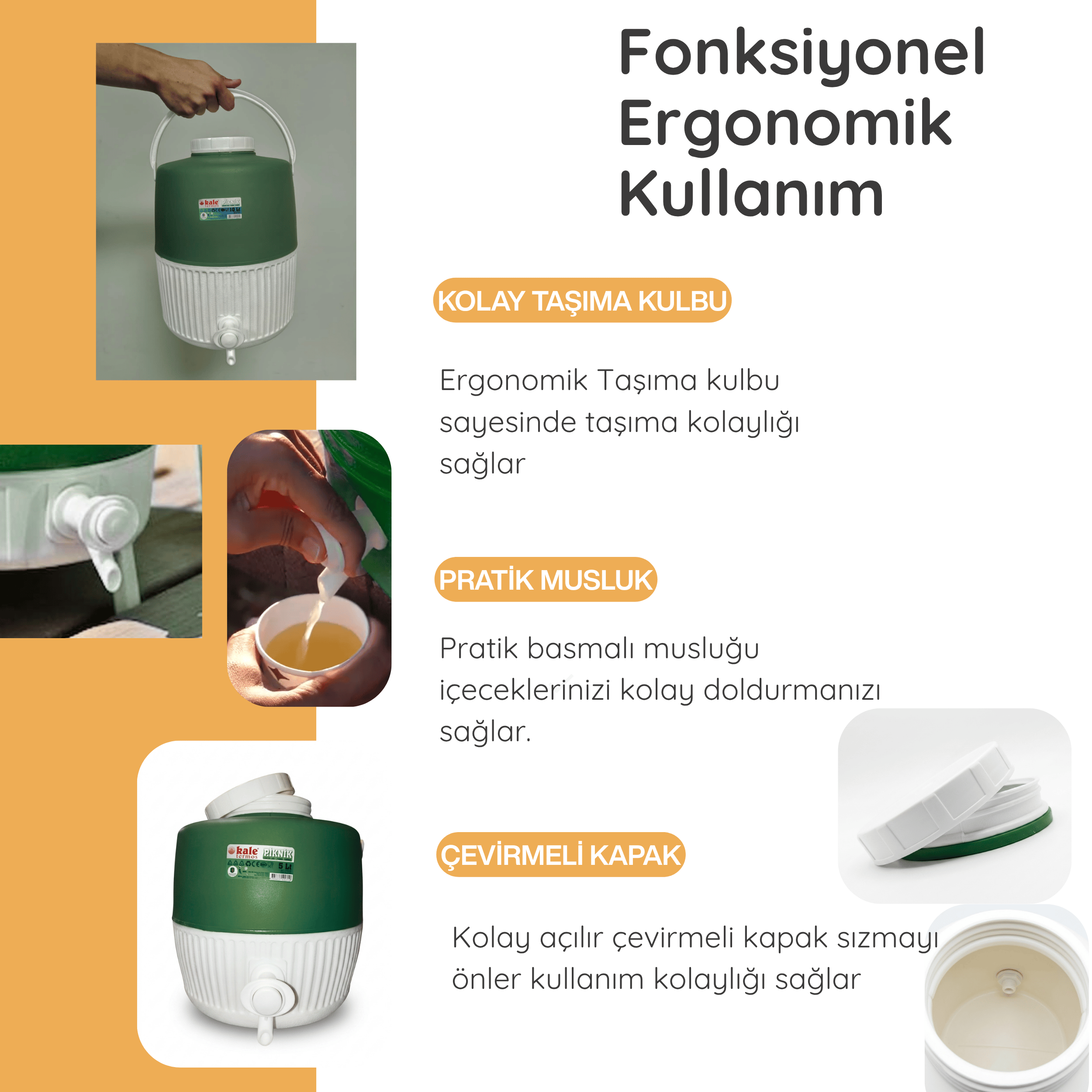 10 Lt Piknik Termos (1002 Super Picnic Cooler Jug)