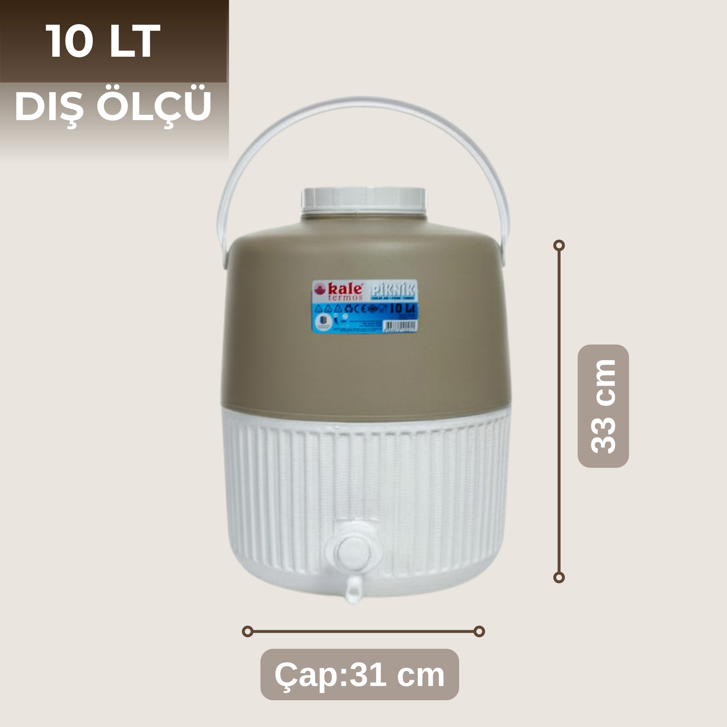 10 Lt Piknik Termos (1002 Super Picnic Cooler Jug)