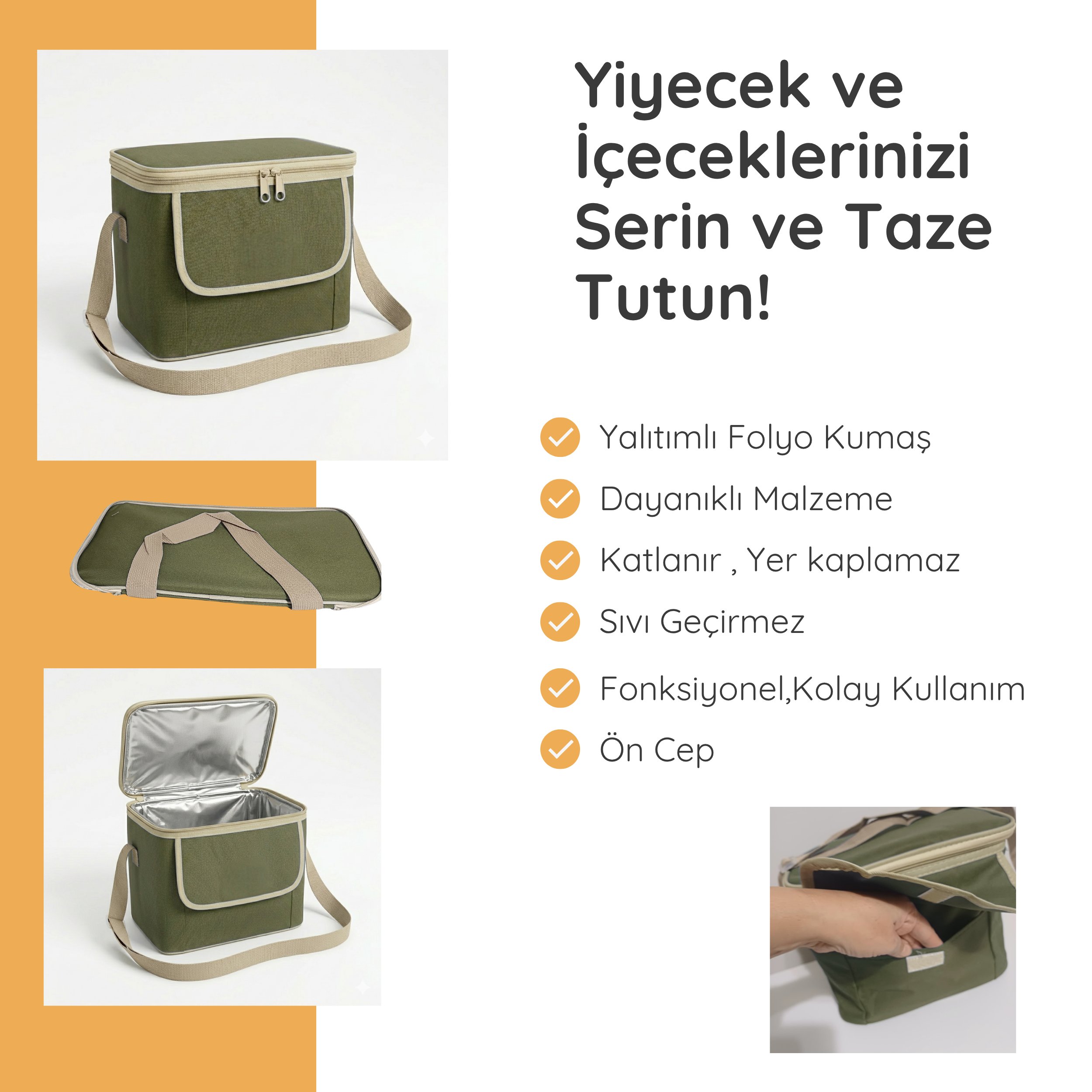 11 LT Midi Lux Outdoor Kamp Termal Çanta