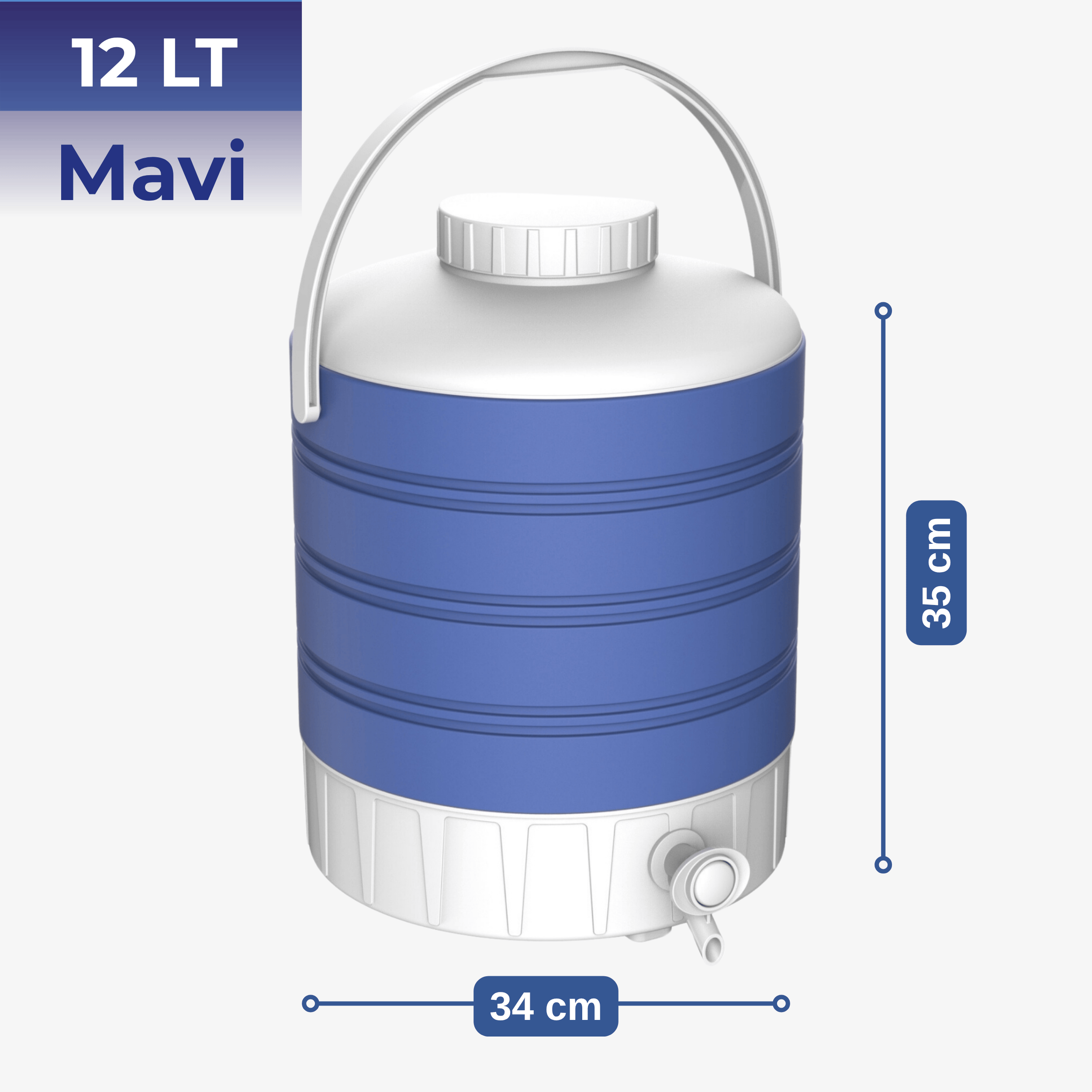 12 Lt Piknik Termos (1007 Super Picnic Cooler Jug)