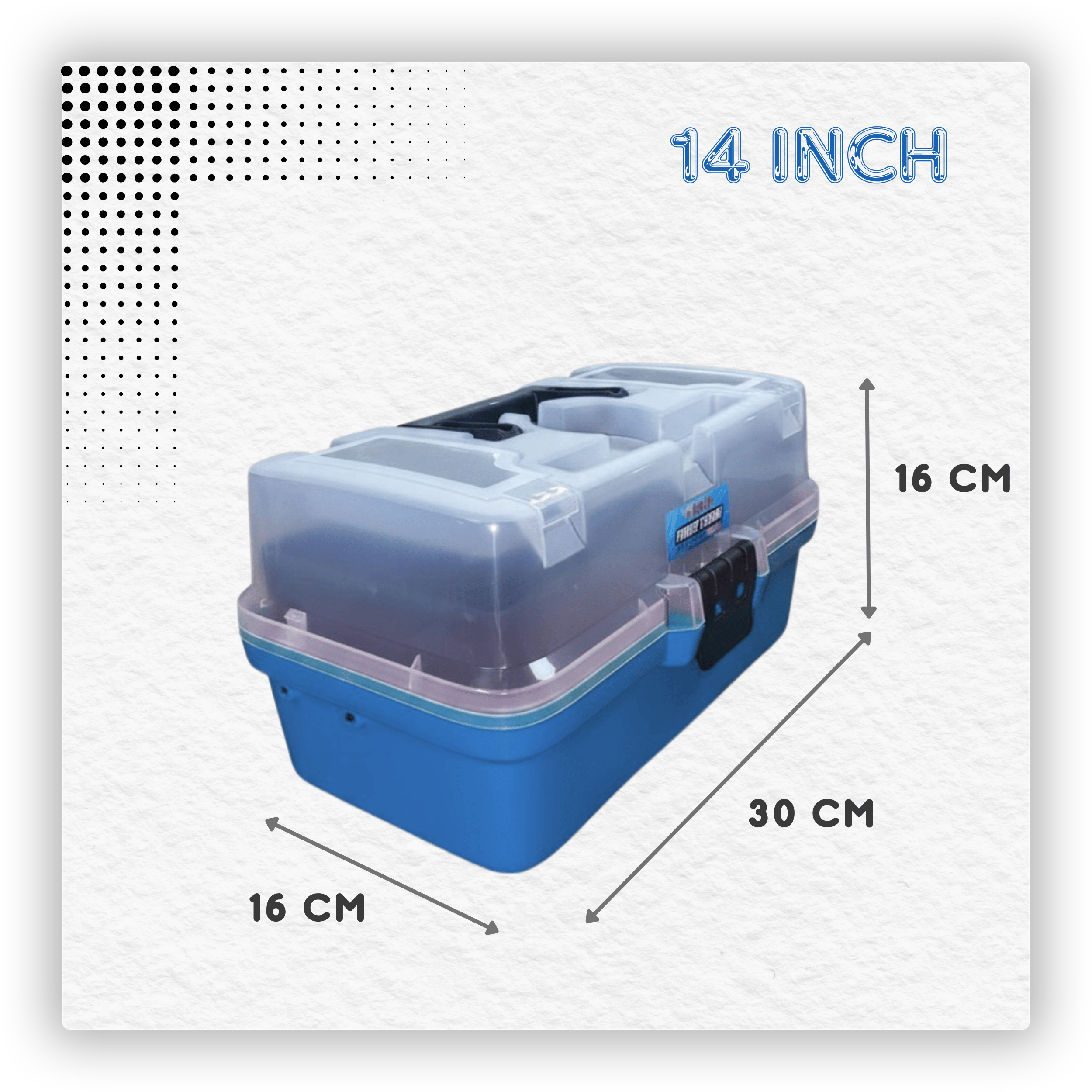 14 inch Balıkçı Takım Çantası -Bardaklık & Telefon