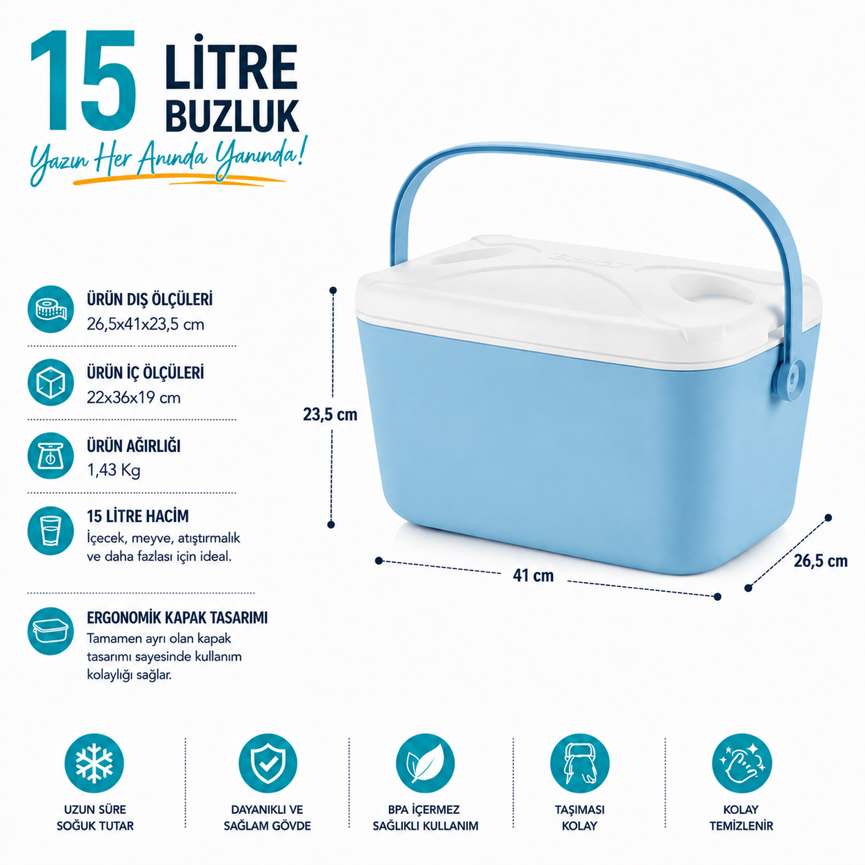 15 LT BUZZY BUZLUK TERMOS (1177 COOLER BOX)
