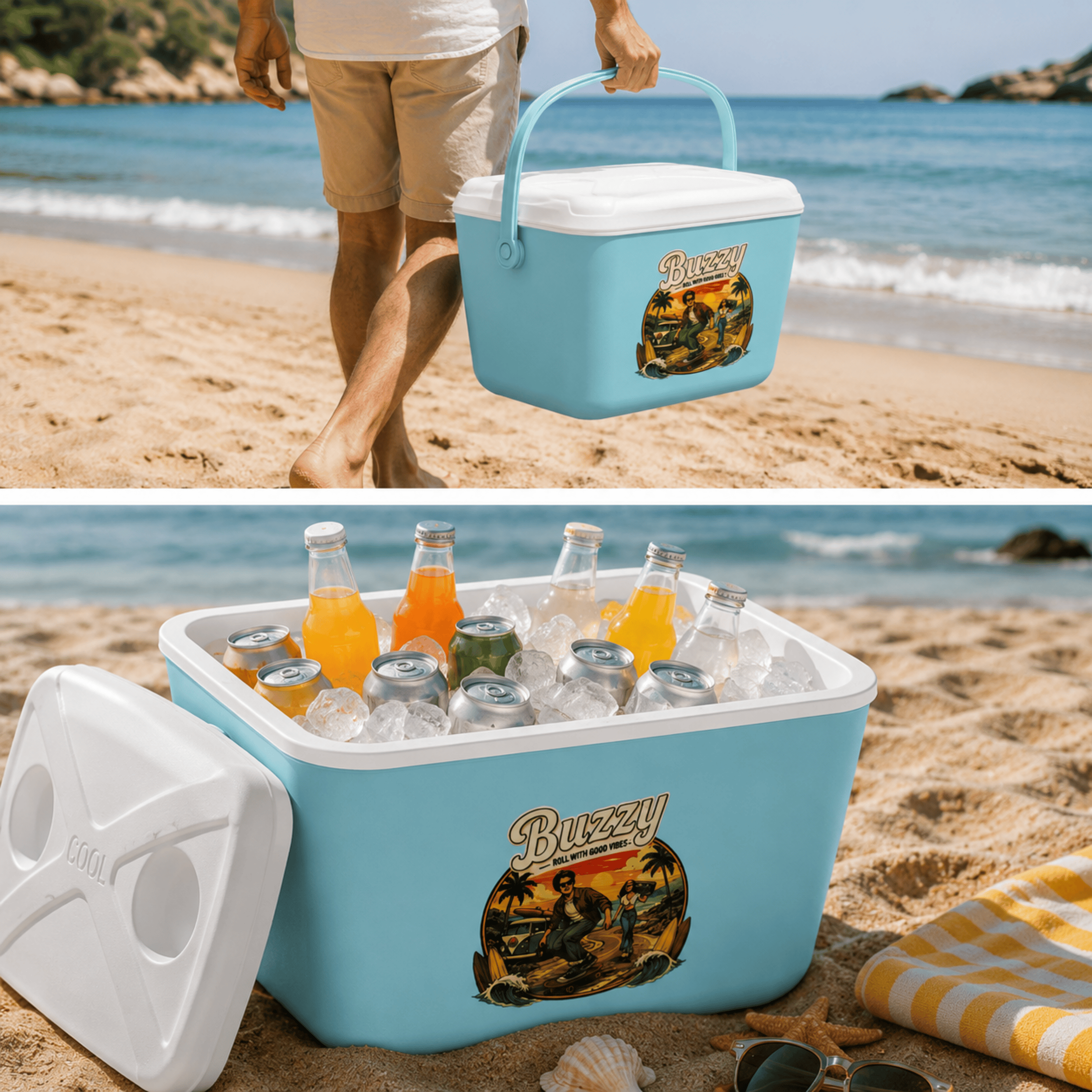 15 LT BUZZY RETRO BUZLUK TERMOS (1177 COOLER BOX)