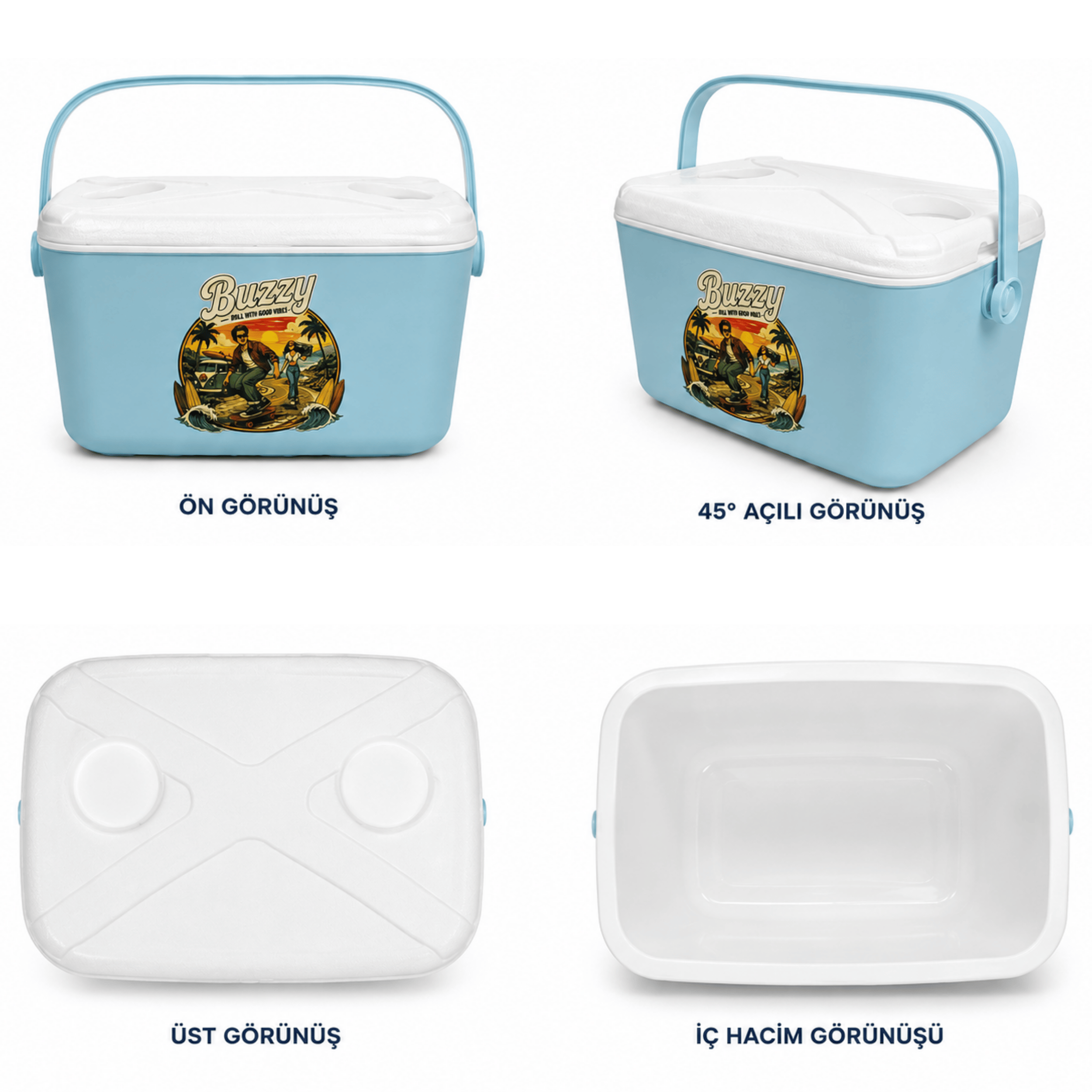 15 LT BUZZY RETRO BUZLUK TERMOS (1177 COOLER BOX)