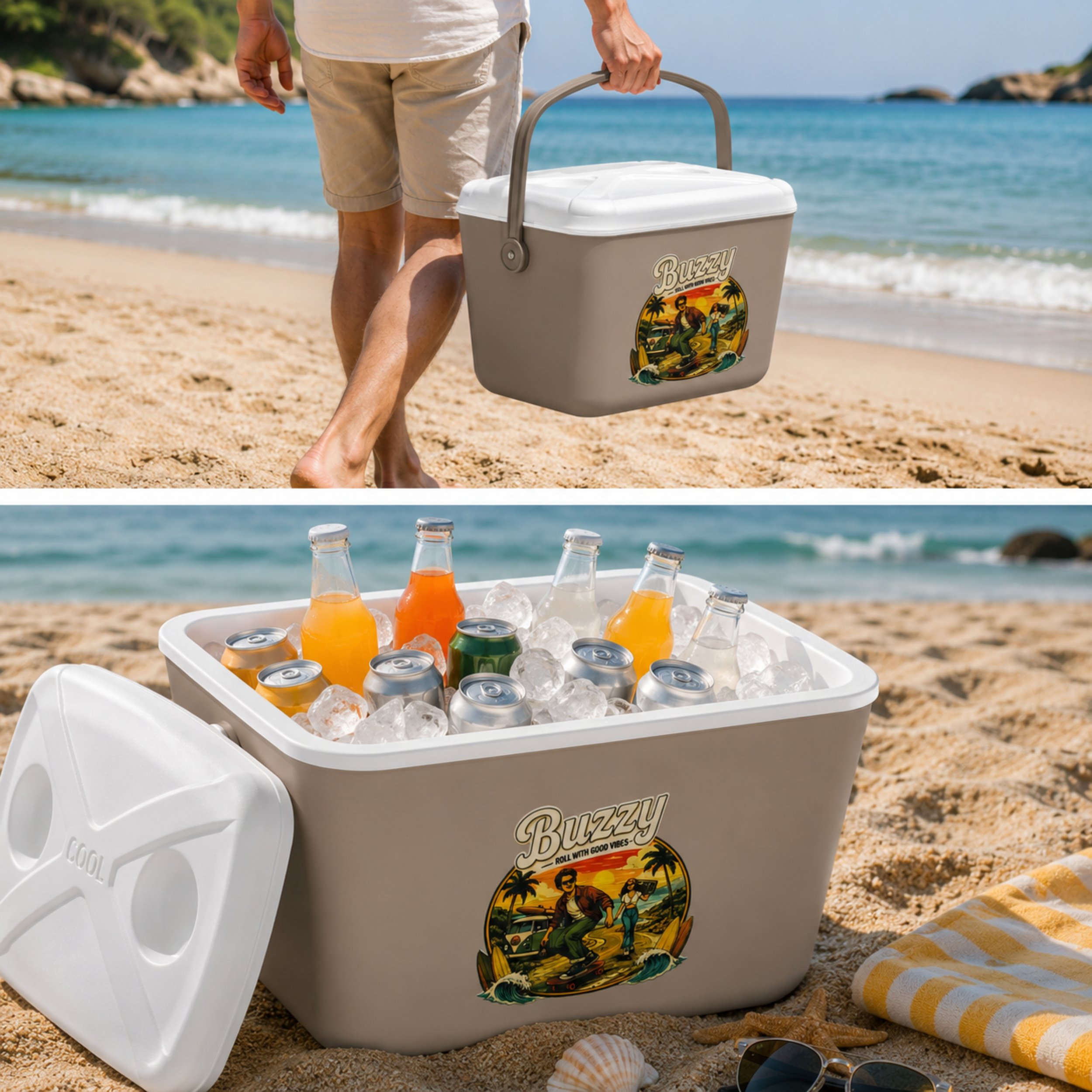15 LT BUZZY RETRO BUZLUK TERMOS (1177 COOLER BOX)