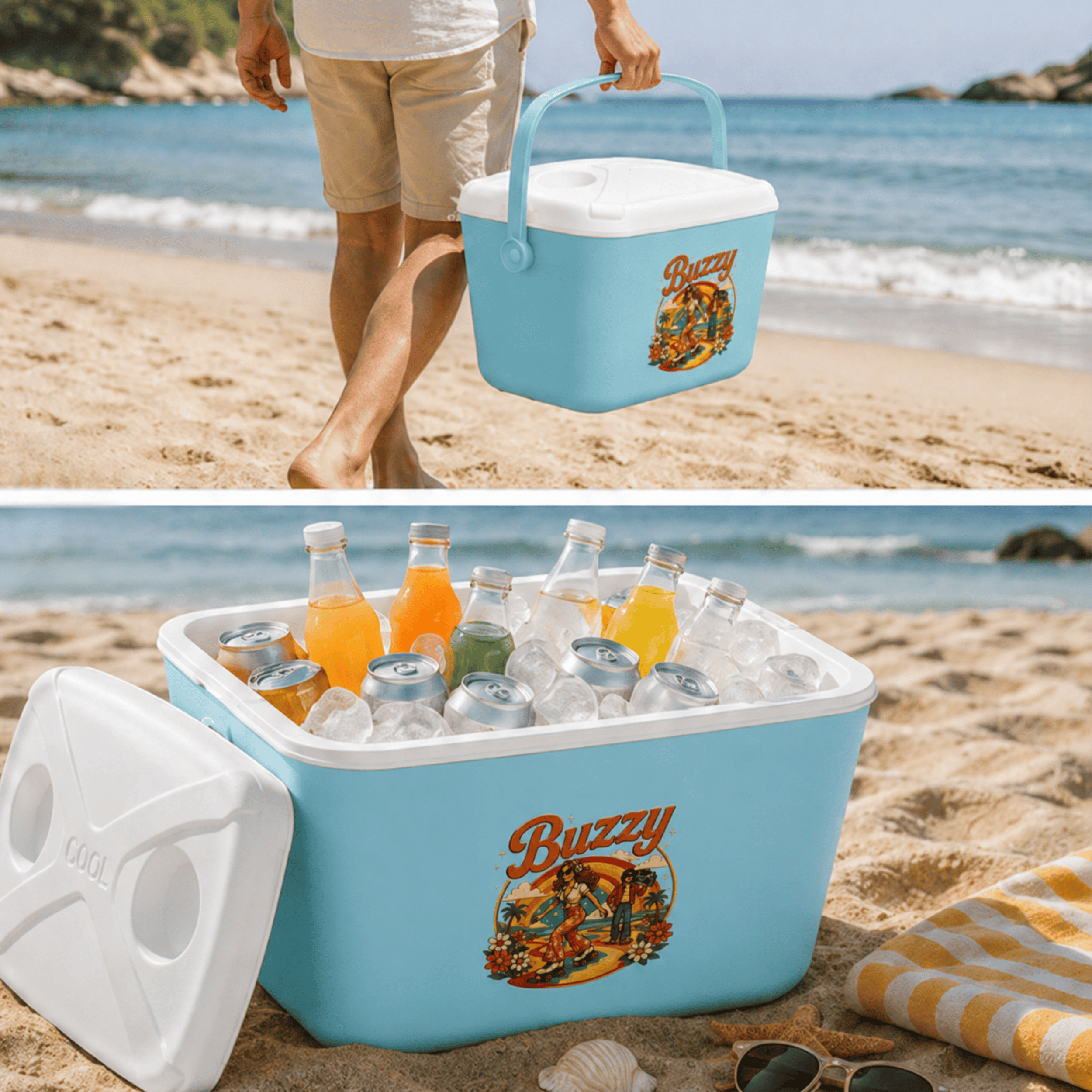 15 LT BUZZY RETRO BUZLUK TERMOS (1177 COOLER BOX)